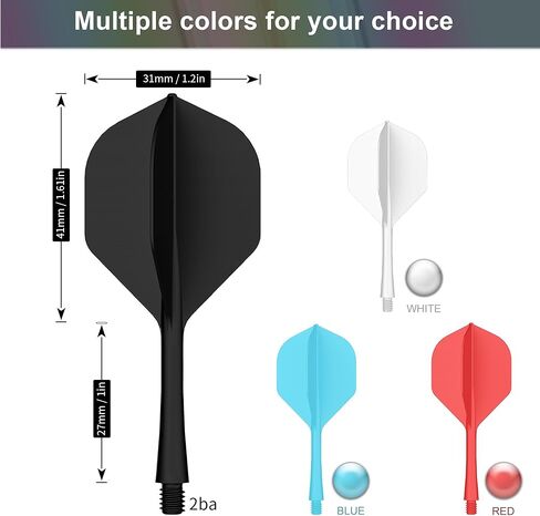 CyeeLife Integrated Dart Flights and Shafts | 2BA Thread | Professional All-in-One Molded Dart Accessories in Saudi Arabia