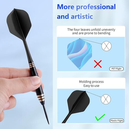 CyeeLife Integrated Dart Flights and Shafts | 2BA Thread | Professional All-in-One Molded Dart Accessories in Saudi Arabia