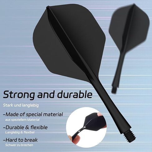 CyeeLife Integrated Dart Flights and Shafts | 2BA Thread | Professional All-in-One Molded Dart Accessories in Saudi Arabia