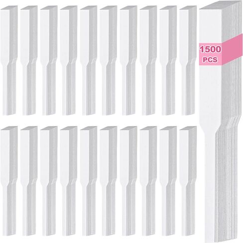 1500 Piece Perfume Tester Strips, Disposable White Fragrance Tester Strips for Cologne, Absorbent Scent Test Strip, Perfume Blotter Paper for Fragrance, Essential Oils in Saudi Arabia