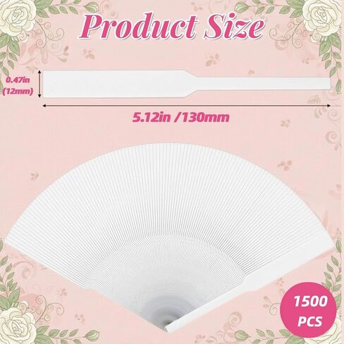 1500 Piece Perfume Tester Strips, Disposable White Fragrance Tester Strips for Cologne, Absorbent Scent Test Strip, Perfume Blotter Paper for Fragrance, Essential Oils in Saudi Arabia