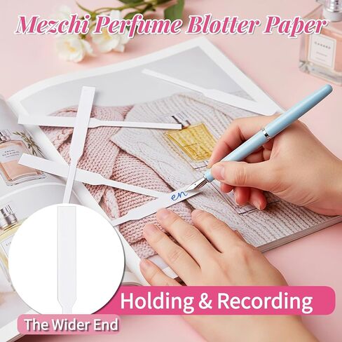 1500 Piece Perfume Tester Strips, Disposable White Fragrance Tester Strips for Cologne, Absorbent Scent Test Strip, Perfume Blotter Paper for Fragrance, Essential Oils in Saudi Arabia
