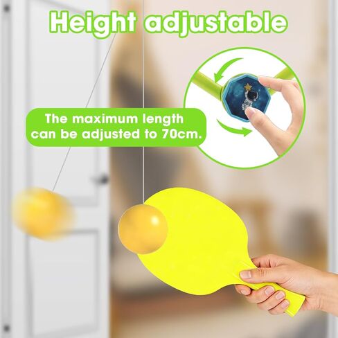 3 Set Door Ping Pong Game Over The Door, Adjustable Door Jam Pingpong Starter Kit Doorway Game Pingpong Portable Hanging Table Tennis Trainer in Kuwait