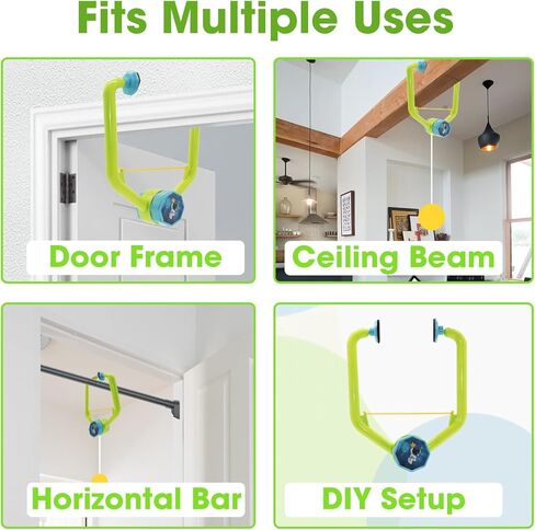 3 Set Door Ping Pong Game Over The Door, Adjustable Door Jam Pingpong Starter Kit Doorway Game Pingpong Portable Hanging Table Tennis Trainer in Kuwait