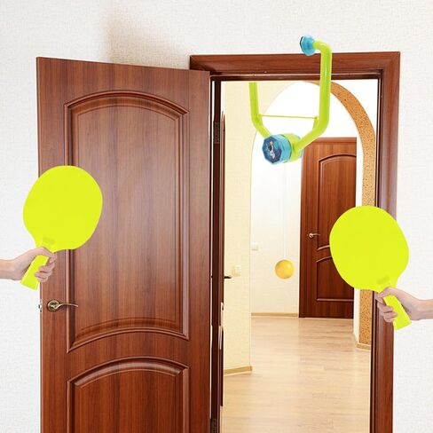 3 Set Door Ping Pong Game Over The Door, Adjustable Door Jam Pingpong Starter Kit Doorway Game Pingpong Portable Hanging Table Tennis Trainer in Kuwait