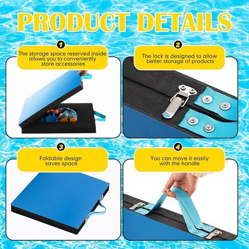 2026 Upgrade Heavy Duty Pool Table Tennis Floating Set Foldable Portable High Elasticity Table Tennis Floating Double Layer for Pool Game in Kuwait