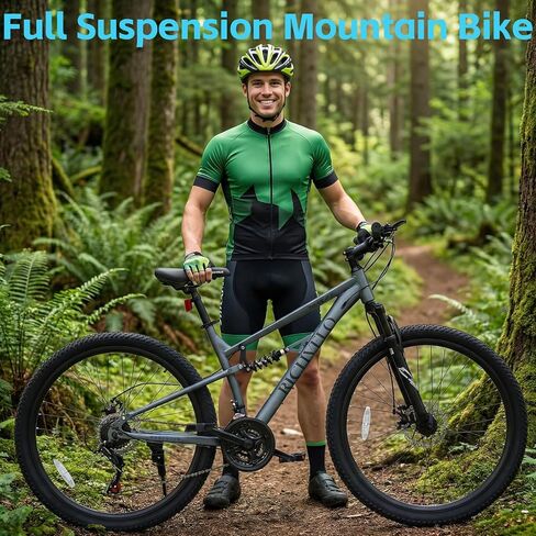 Mountain Bike, 24/26/27 Inch Outdoor Cycling Bike, 21-Speed/High-Carbon Steel/Disc Brake MTB Bicycle, Adjustable Ergonomic Seat Bikes, Multiple Colors in Saudi Arabia