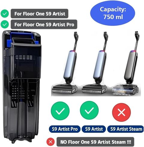 Original Wet And Dry Vacuum Cleaner Dirty Water Tank Replacement Compatible With Tineco Floor One S9 Artist/Floor One S9 Artist Pro in Kuwait