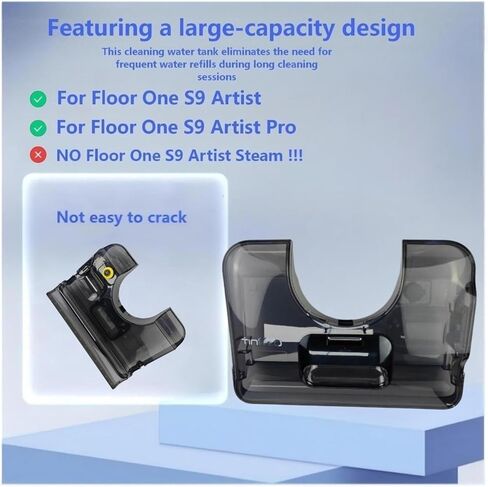 Vacuum Cleaner Clean Water Tank Parts Replacement Compatible With Tineco Floor One S9 Artist/Floor One S9 Artist Pro in Saudi Arabia