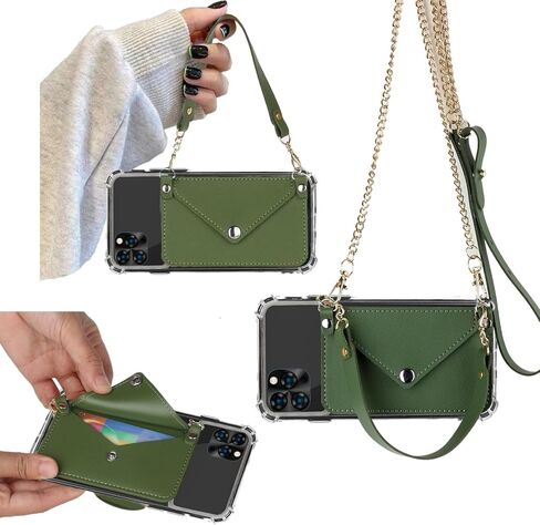 for Sky Elite A63 Max Wallet Case Crossbody Chain Strap, Sky Elite A63 Back Wallet Case with Card Holder Girly, Credit Card Slots Case with PU Learher Wrist Strap Magnetic Buttons -SkyBlue in Kuwait