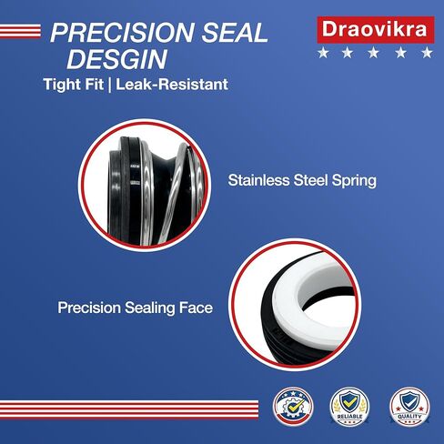 PS-200 5/8 Pool Pump Shaft Seal Replacement Compatible with AS-200 354545 92500150 SPX2700SA, Mechanical Shaft Seal for Aqua Flo XP XP2 XP2e Spa Pump 1 Pc in Saudi Arabia