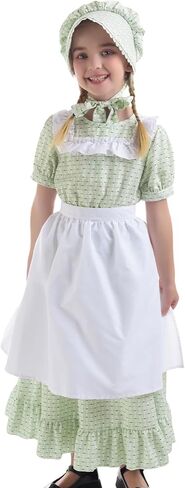 NSPSTT فتاة رائدة زي فساتين البراري للفتيات فستان الاستعماري الأزهار فتاة 1800s in Kuwait