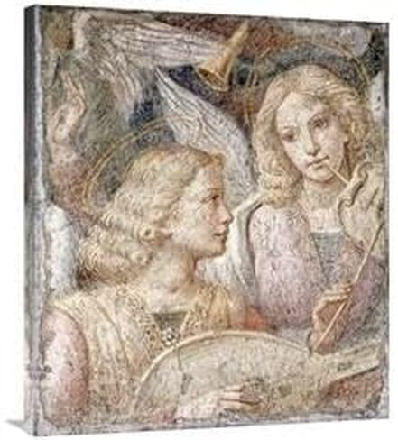 36 in. Music Making Angels - a Fragment Art Print - Bernardino Luini in Saudi Arabia