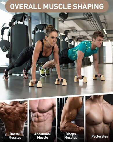 قضبان رفع خشبية، معدات تمارين رياضية غير قابلة للانزلاق لتدريب القوة، قضبان تمارين رياضية من الخشب الصلب وقضبان موازية، مقابض رفع للتمارين الأرضية in Kuwait