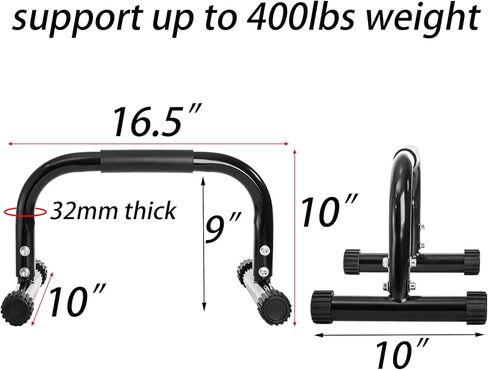TOPZEA 2 Pack Parallettes Bars, 10" High Steel Push Up Handles Bars Strength Training Anti-Slip Calisthenics Equipment for Handstand, Full Planche, L-sit & Dip, Home Fitness & Gym Floor Workouts in Saudi Arabia