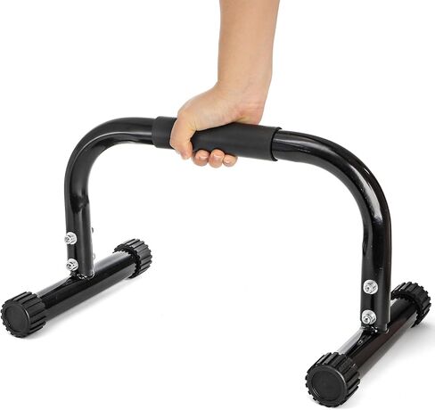 TOPZEA 2 Pack Parallettes Bars, 10" High Steel Push Up Handles Bars Strength Training Anti-Slip Calisthenics Equipment for Handstand, Full Planche, L-sit & Dip, Home Fitness & Gym Floor Workouts in Saudi Arabia