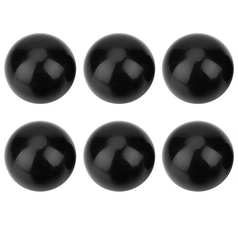Keenso Plastic Machine Handle Ball - Set of 6 Black Thread with a Diameter of 40 Mm with a Thread 40 Mm Easy Installation for Woodworking, Printing, Mining, Mining in Saudi Arabia