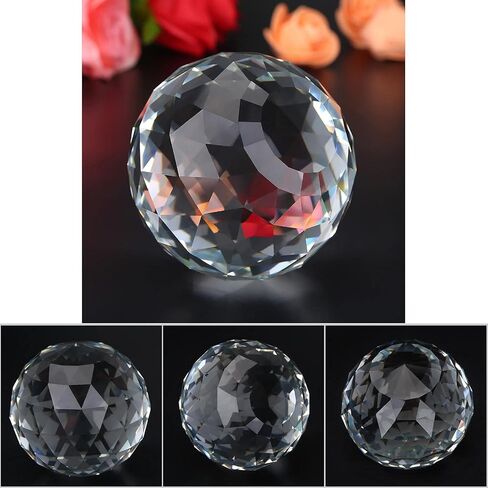 60mm, Clear Cut Crystal Glass Ball for Home Hotel Decor Hardware Fittings, Great Lover or Friends, for Home, Restaurant, Hotel, Use As Water Tap, Door Handle (80MM/3.15in) in Saudi Arabia