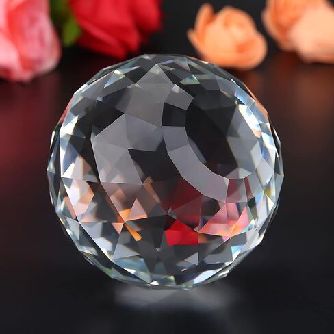 60mm, Clear Cut Crystal Glass Ball for Home Hotel Decor Hardware Fittings, Great Lover or Friends, for Home, Restaurant, Hotel, Use As Water Tap, Door Handle (80MM/3.15in) in Saudi Arabia
