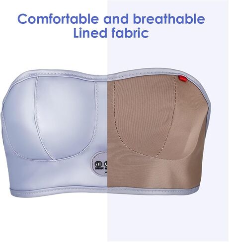 3-in-1 Heating & Vibration Massage Bra, Chest Massager Breast Enhancement Instrument Massage Device,Wireless USB Rechargeable, for Women Chest Shaping, Postpartum Recovery in Saudi Arabia