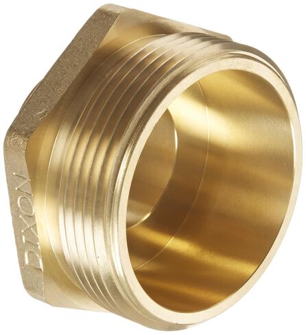 Dixon Valve DMH1525F Cast Brass Fire Equipment, Increaser Hex Nipple, 1-1/2" NPT Male x 2-1/2" NST (NH) Male in Saudi Arabia