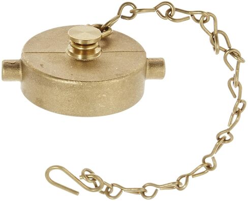 معدات إطفاء الحرائق من النحاس المصبوب من Dixon Valve FC150، غطاء مزود بسلسلة وعروة دبوس، خيط NPSH مقاس 1-1/2 بوصة in Saudi Arabia