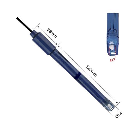 Apera Instruments 203DJ-C in-line Double Ceramic Junction Long-Life pH Electrode pH Sensor pH Probe for General Water Solutions' Continuous Monitoring or Lab Measurement with BNC Connector in Saudi Arabia