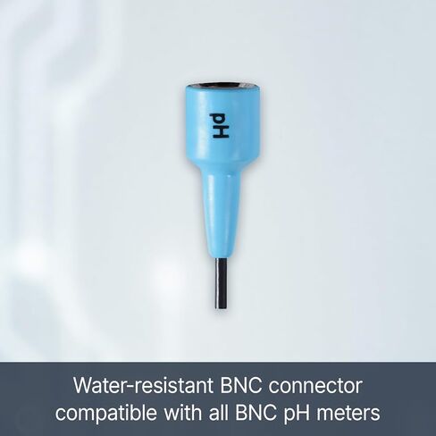 Apera Instruments 203DJ-C in-line Double Ceramic Junction Long-Life pH Electrode pH Sensor pH Probe for General Water Solutions' Continuous Monitoring or Lab Measurement with BNC Connector in Saudi Arabia