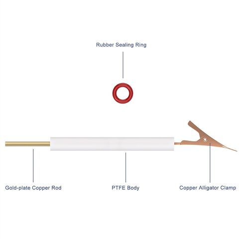Labasics Multi-Purpose Electrode Holder, Copper Alligator Clamp Design, Compatible with Electrochemical Cells of 100 ml and Larger, Ideal for Laboratory Experiment in Saudi Arabia
