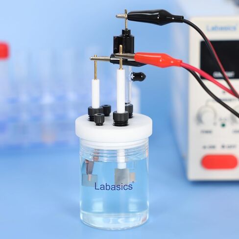Labasics Multi-Purpose Electrode Holder, Copper Alligator Clamp Design, Compatible with Electrochemical Cells of 100 ml and Larger, Ideal for Laboratory Experiment in Saudi Arabia