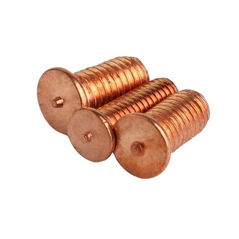 Weld Studs, 2/50ps M3 M4 M5 M6 M8 M10 Carbon Steel Copper Plated Stud Weld Spot Welding(8mm,50pcs M3) in Saudi Arabia
