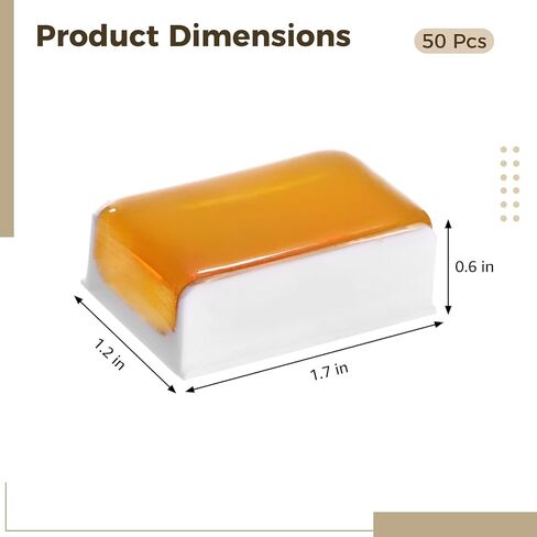 50 PCS Violin Rosin, Light Low-Dust Rosin with Individual Plastic Case, Lasting Smooth Grip Rosin for Bows, Rosin for Violin, Viola, Cello, Bass, Erhu, Clear Sound Tone for Daily Practice in Kuwait