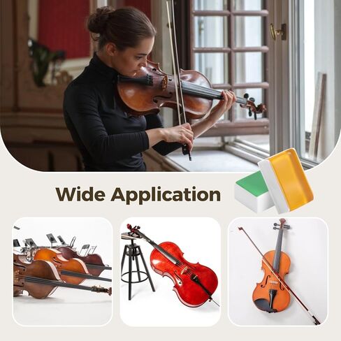 50 PCS Violin Rosin, Light Low-Dust Rosin with Individual Plastic Case, Lasting Smooth Grip Rosin for Bows, Rosin for Violin, Viola, Cello, Bass, Erhu, Clear Sound Tone for Daily Practice in Kuwait