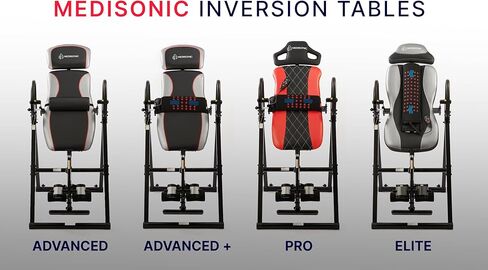 Elite Inversion Table with Adjustable & Removable Lumbar Pad, Comfortable Ankle Security Cups, Multiple Inversion Angles, Heavy-Duty Frame, 300 lb Capacity, Blue in Saudi Arabia