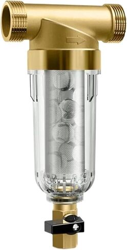 Stainless Steel Brass Pre-filter Whole House Filter Central Water Purifier 40μm 3T Large Flow Pipe Backwash(DN25 to15) in Saudi Arabia