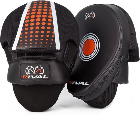 RIVAL Boxing RAPM Pro Punch Mitts - Padded Finger Protector, Pre-Curved, High-Density, Impact-Resistant Foam, and Airflow System in Saudi Arabia