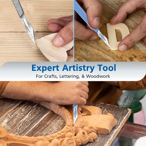 شفرة مشرط جراحي من سوان مورتون #10A - فولاذ كربوني، غير معقمة، أداة احترافية للفنون والحرف اليدوية - صندوق مكون من 100 قطعة (20 عبوة من 5 قطع) in Kuwait