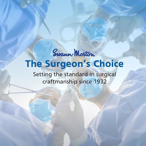 مقبض مشرط سوان مورتون رقم 4 - حامل من الفولاذ المقاوم للصدأ للشفرات 18، 19، 20، 21، 22، 22A، 23، 24، 25، 25A، 26، و27، مقبض سكين جراحي، درجة طبية، أداة للهوايات والاستخدام الاحترافي in Kuwait