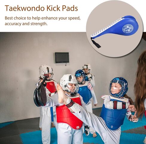 Taekwondo Kick Pads, Striking Karate Martial Arts Training Target Pad, Taekwondo Double Kick Train Strike Pads Target Tae Kwon Do Karate Kickboxing in Saudi Arabia