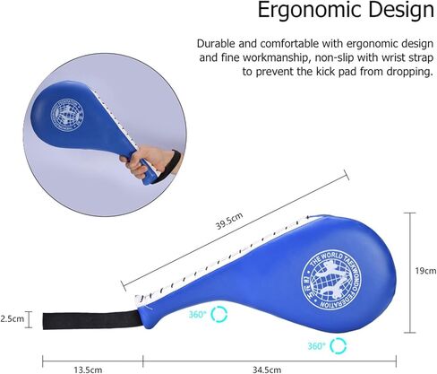 Taekwondo Kick Pads, Striking Karate Martial Arts Training Target Pad, Taekwondo Double Kick Train Strike Pads Target Tae Kwon Do Karate Kickboxing in Saudi Arabia
