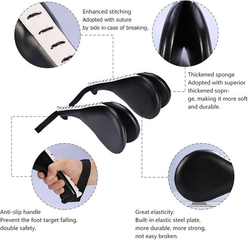 Takwondo Target, Taekwondo Double Kick Pad Kickboxing Striking Pad TKD Kicking Applicable in Batting Practice of Taekwondo Martial Art Etc Almohadillas De Taekwondo in Saudi Arabia