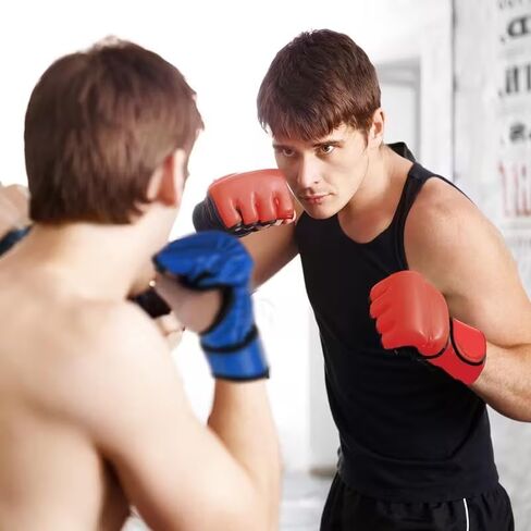 Megalobox MMA Gloves for Men & Women – Grappling & Sparring Boxing Gloves with Open Palm Design,2 Pairs of Padded Fingerless Training Gloves for Kickboxing, Muay Thai in Kuwait