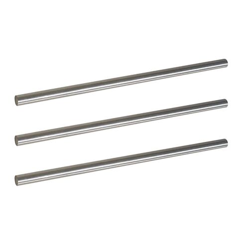 3Pcs 3/8" × 12" Length 304 Stainless Steel Rods, Metal Shaft Rod for DIY Craft, Industry, Metal Working Hobbies(3pcs, 3/8" × 12") in Kuwait