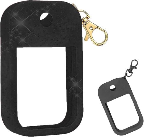 عبوة واحدة من حافظة السيليكون من Muemigei لرذاذ المطهر، حافظة سيليكون لطيفة بحجم السفر مع سلسلة مفاتيح متوافقة (مناسبة لـ 30 مل in Kuwait