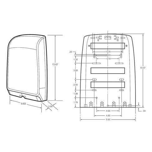 Kimberly-Clark 34830 Slimfold Towel Dispenser, 9 7/8w x 2 7/8d x 13 3/4h, White in Saudi Arabia