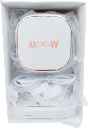 MAAW Infrared Toothpaste Pump Dispenser, USB Rechargeable – White/Gold in Saudi Arabia