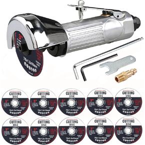 أداة قطع الهواء 3 بوصة، قاطع هواء عالي السرعة، مع 10 قطع عجلات قطع متعددة الوظائف، أدوات قطع هوائية 20000 دورة في الدقيقة للصلب والإينوكس والبلاستيك in Kuwait