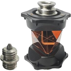 360 Degree Surveying Prism ATP1 Replacement Reflective Prism for Trimble, for Topcon & for Sokkia Total Station Topography, Standard 5/8" x11 Female Thread, with Protect Soft Bag (Copper Coated) in Kuwait