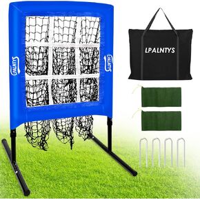 9 Hole Pitching Net with Strike Zone,Improve Baseball Softball Accuracy Training, Adjust Height to 45 Inches, Portable Set up, Indoor Outdoor Practice for Beginner and Professional in Saudi Arabia