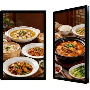 Digital Advertising Media Player & Ultra-Thin LCD Display Screen, 1080P IPS Full HD Commercial Signage with WiFi Remote Control, USB HDMI Input, Smart Split Screen NonTouchable-43 in Kuwait